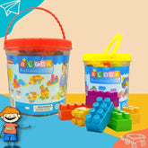 Creative Building Blocks Jar Colorful Construction Set for Kids