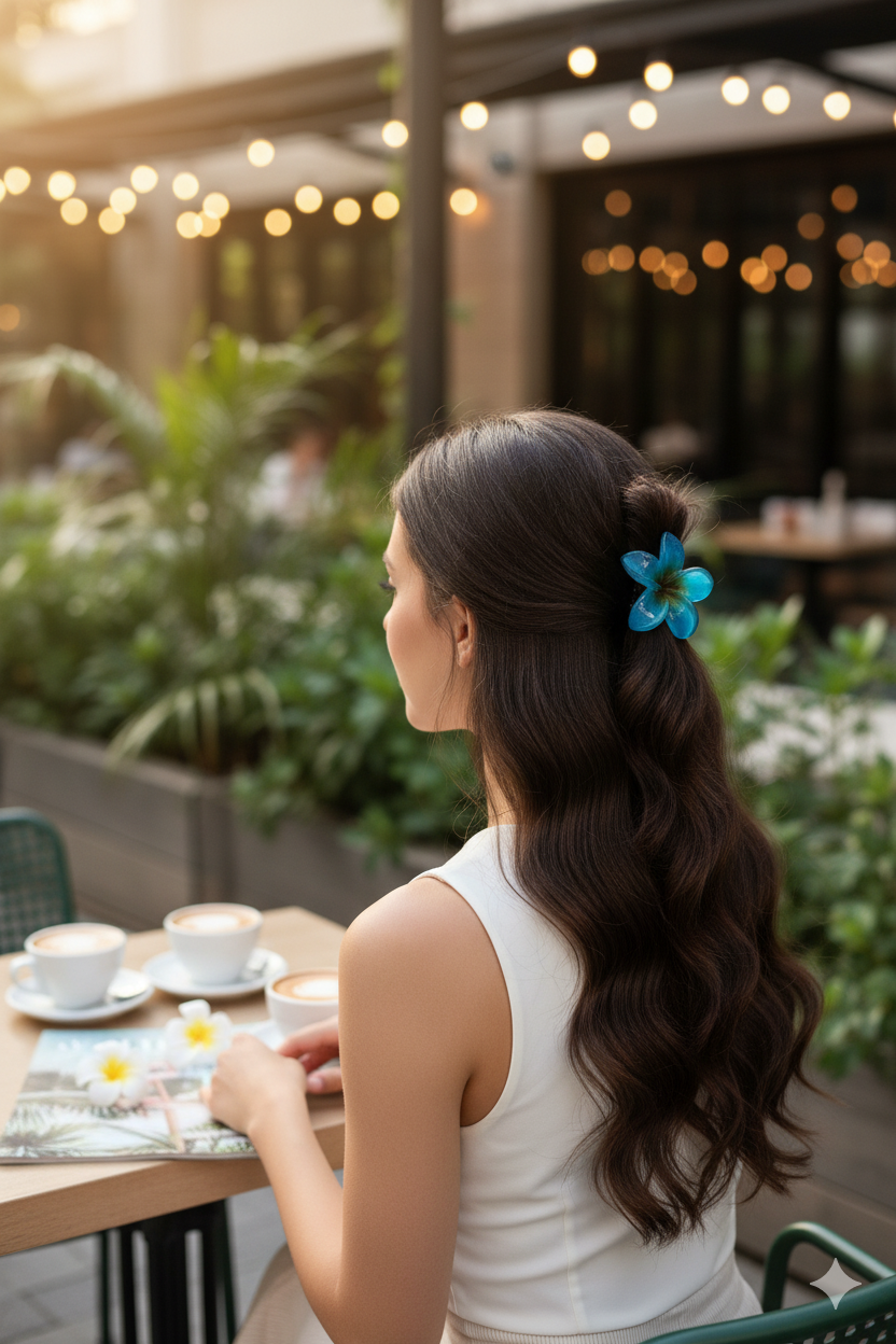 Large Flower Hair Claw Clip