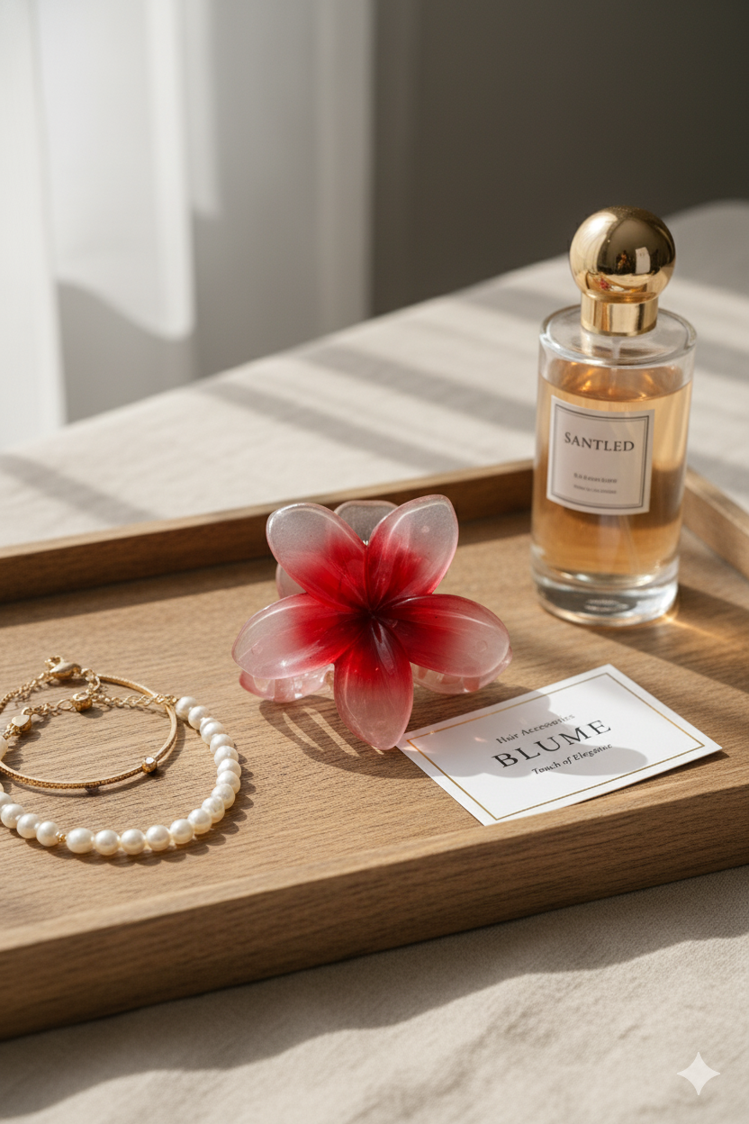 Large Flower Hair Claw Clip