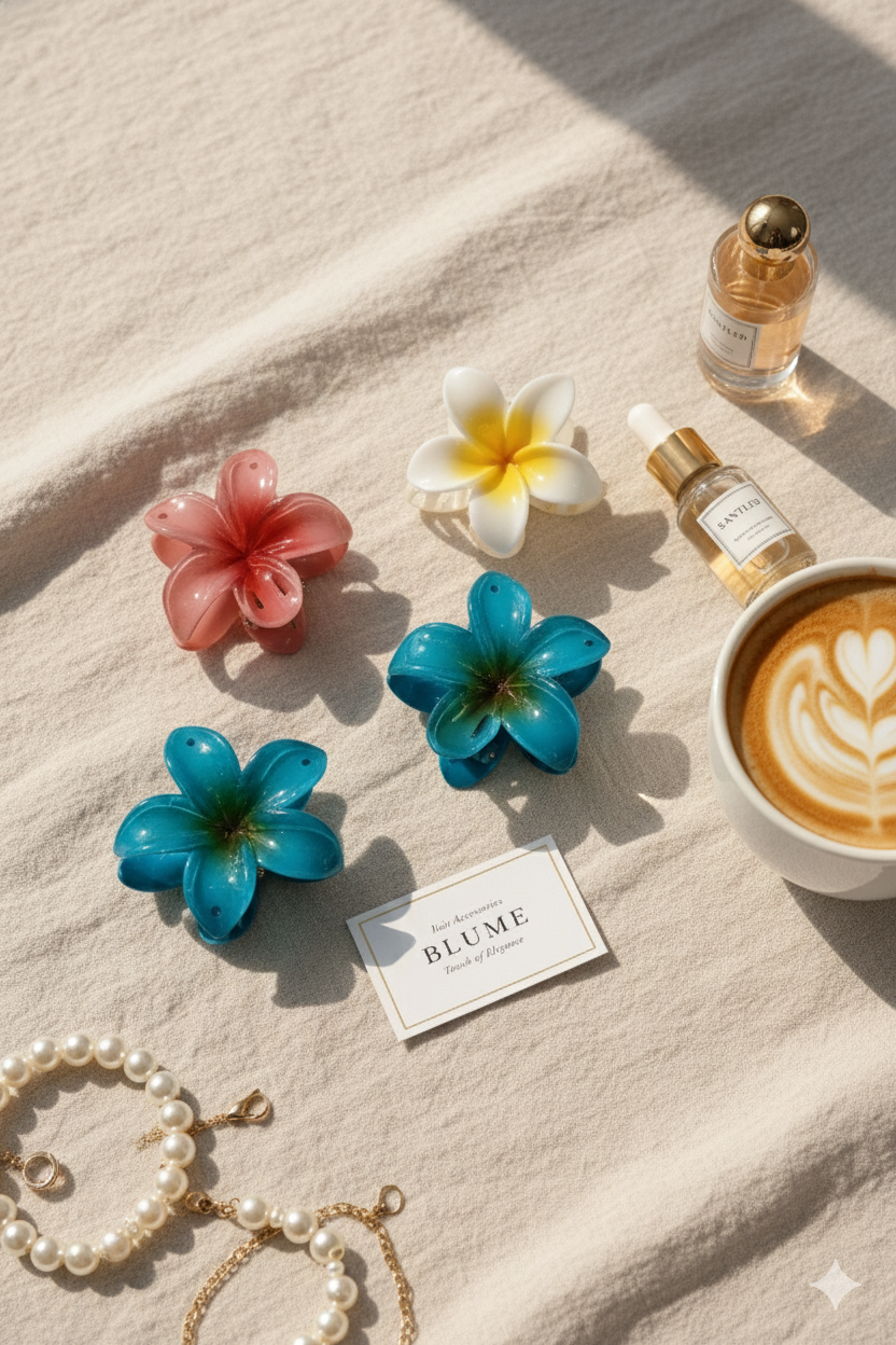 Large Flower Hair Claw Clip