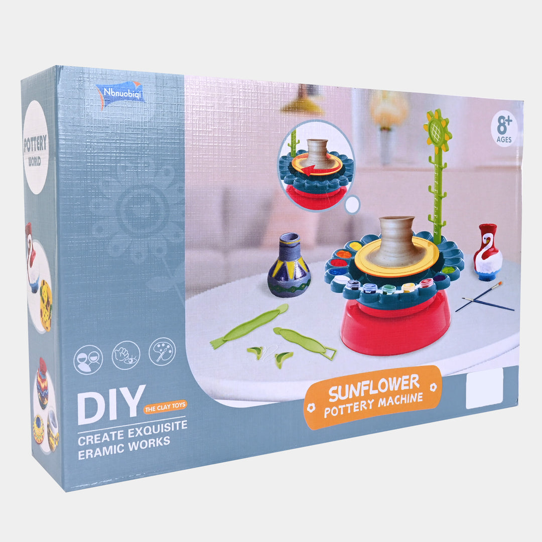 Sun Flower Pottery Wheel W/Usb Toy