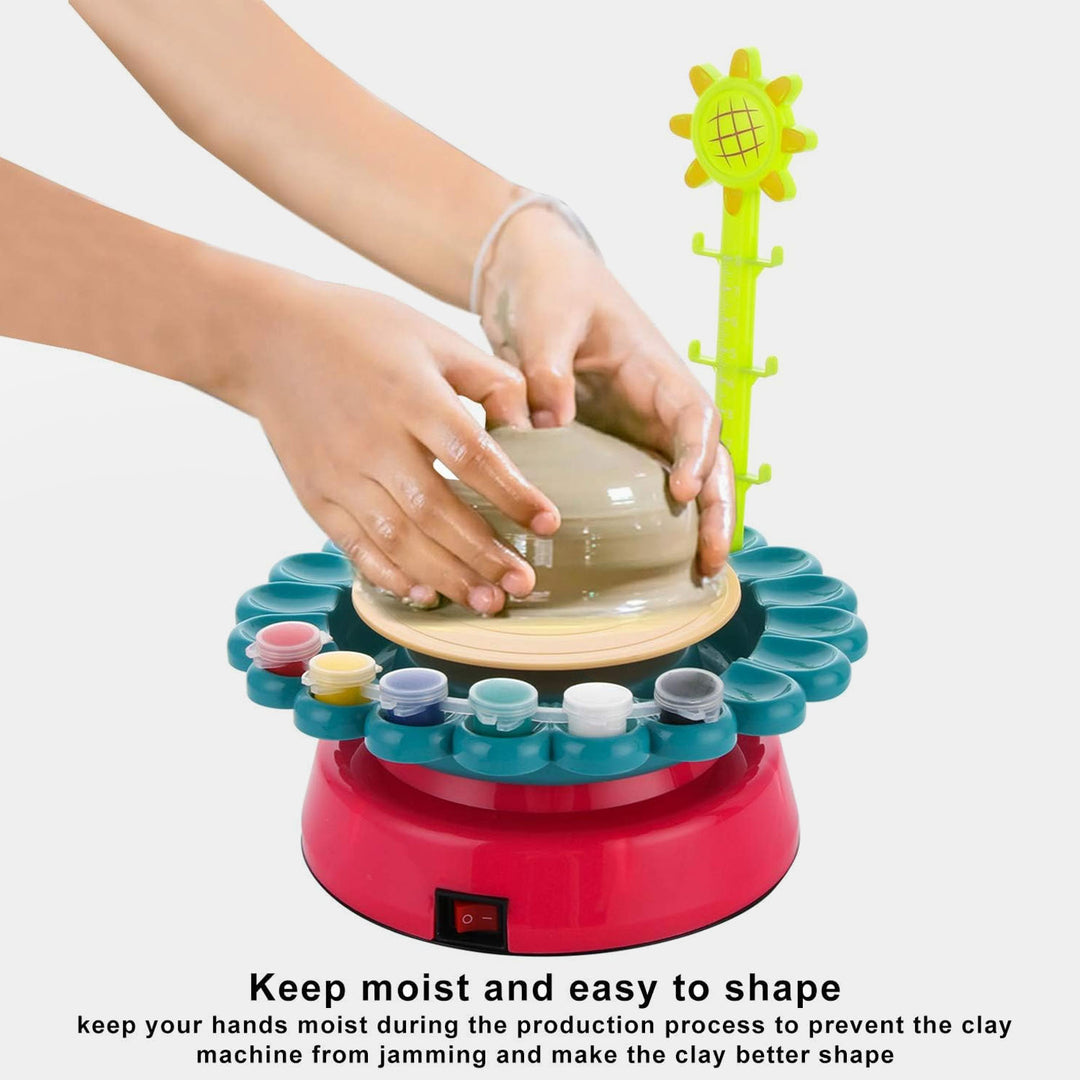 Sun Flower Pottery Wheel W/Usb Toy
