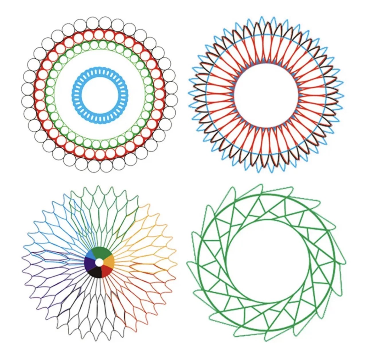 Geometric Spirograph Art Kit