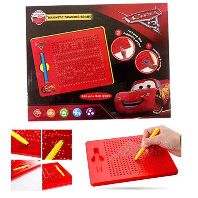 Cars Mcqueen Magnetic Drawing Board – 380 Pcs Ball Pops