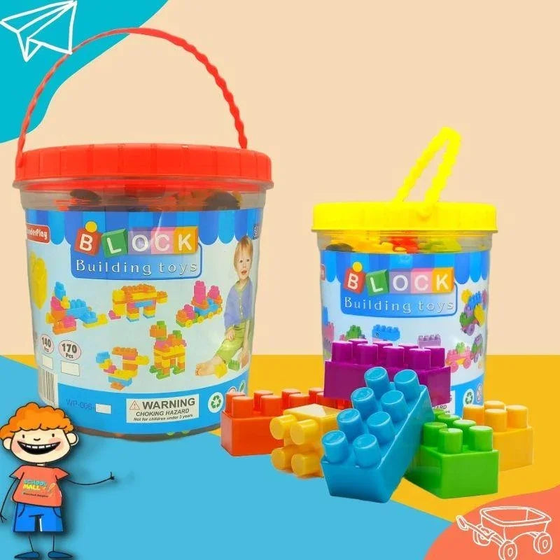 Creative Building Blocks Jar Colorful Construction Set for Kids